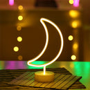 LED Neon Sign Desk Lights & Moon Night Light
