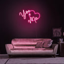 You+Me neon sign