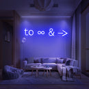 To Infinity and Beyond Neon Sign
