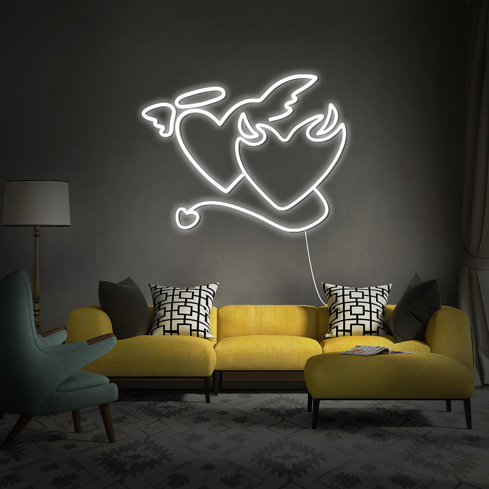 Devil Heart led Neon Sign