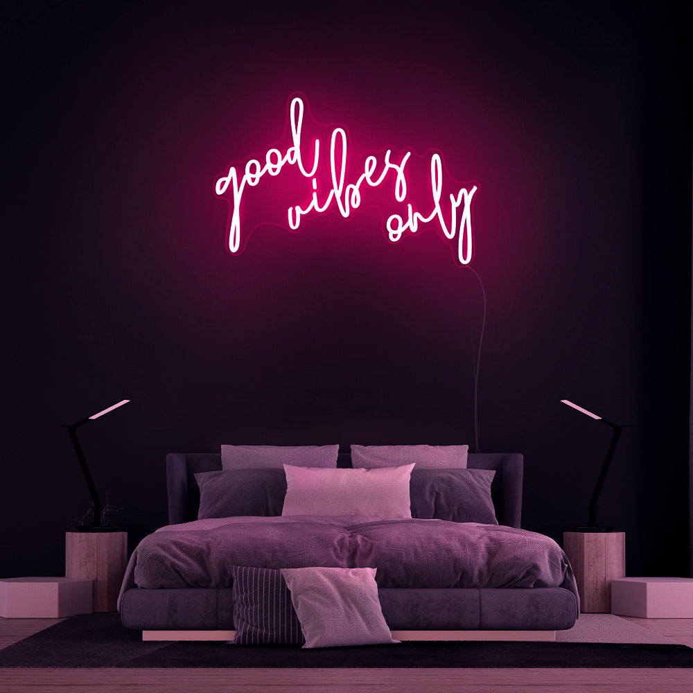 Good Vibes Only neon sign
